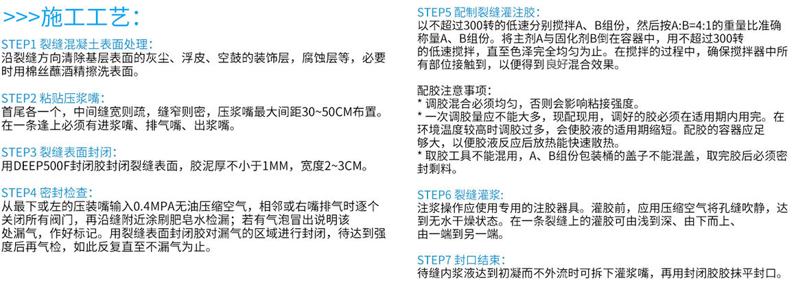 裂縫修補膠工藝 裂縫修補膠工藝