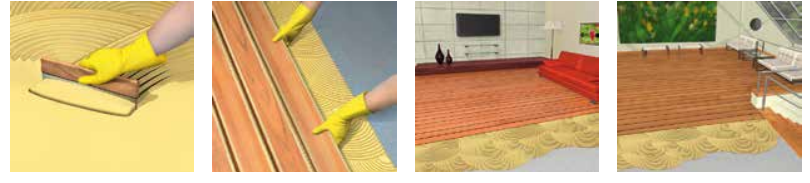 西卡環保無溶劑型彈性木地板膠SikaBond?-54應用 西卡環保無溶劑型彈性木地板膠SikaBond?-54應用